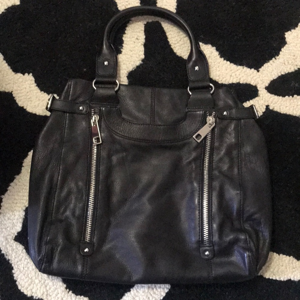 Via Spiga black leather handbag
